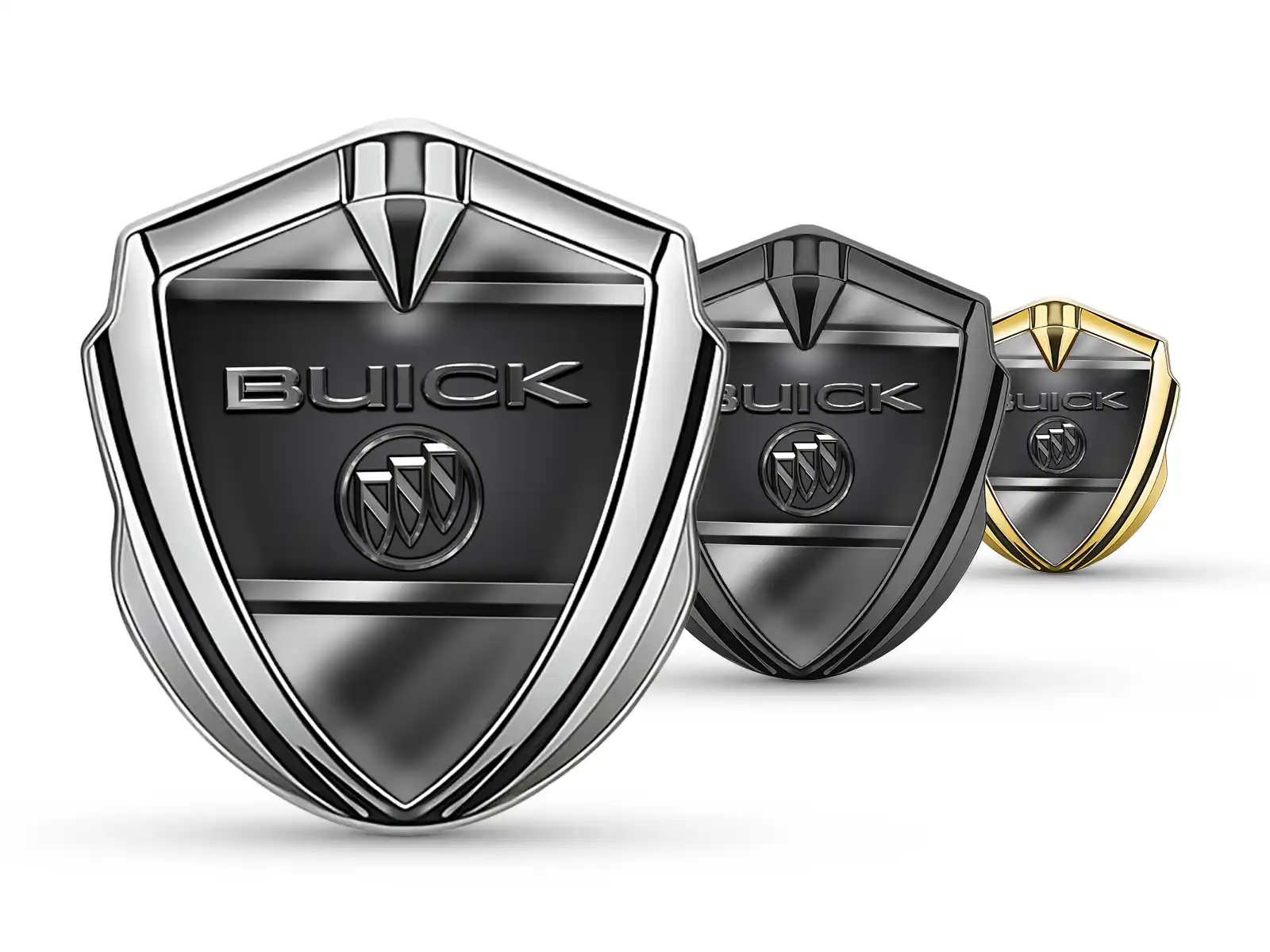 Buick Metal Abovedado Emblema Afinado Esquema Lustre Cúspide